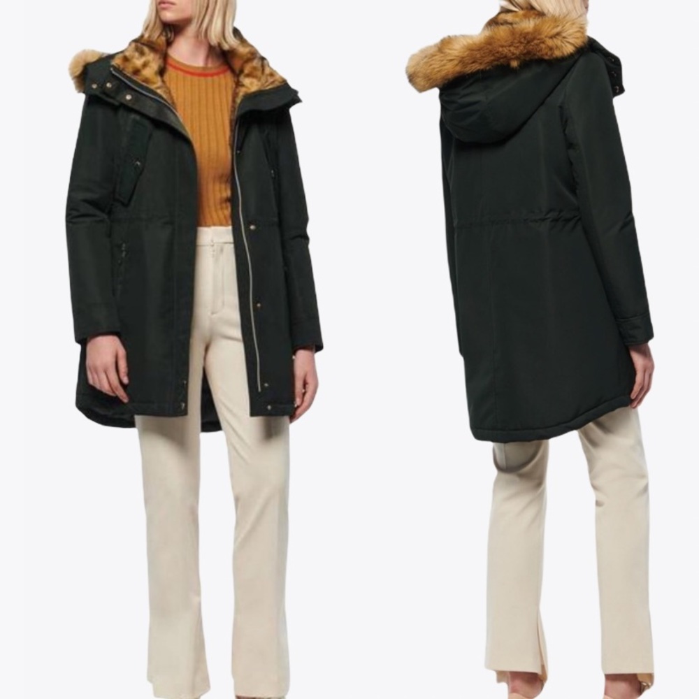 Marc New York Hooded Faux Fur Trimmed Parka/Coat - S